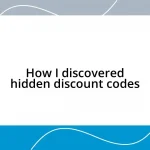 How I discovered hidden discount codes